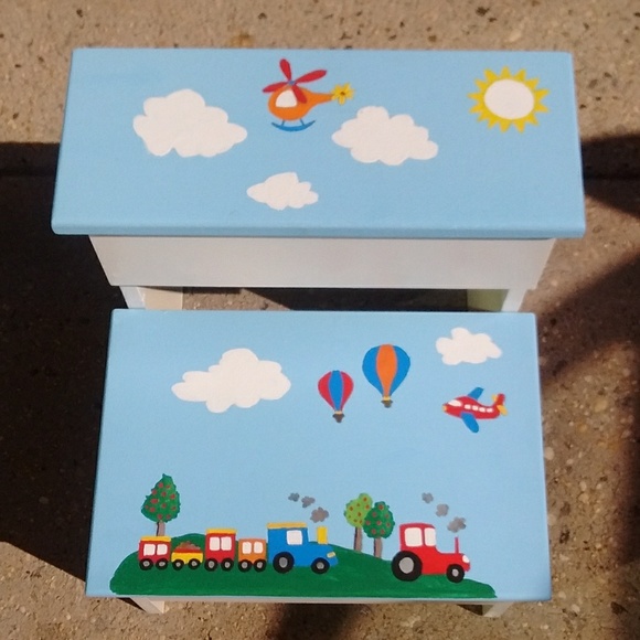 Handpainted Step Stools - Picture 4 of 4